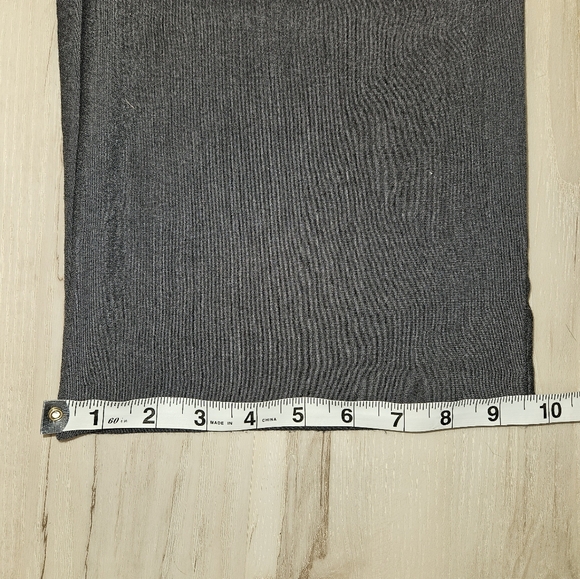 Juniors Size 7 High Waist Stretch Leggings Charcoal Boot Cut Pants - Picture 5 of 10